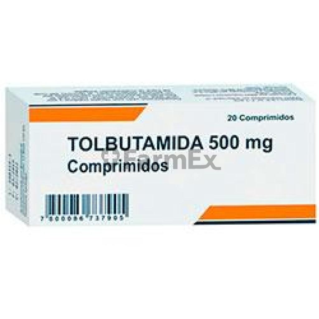 Tolbutamida 500 mg. x 20 Comprimidos BDH INDUSTRIES